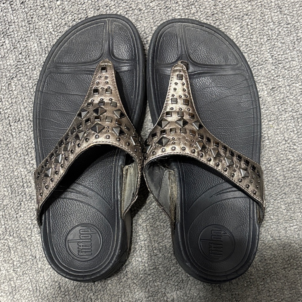 Fitflop Bronze Studded Sandals